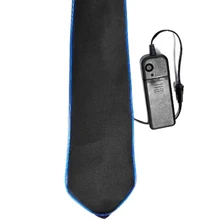 Модная одежда аксессуары Принадлежности для Хэллоуина реквизит Блестящий галстук унисекс красочные вспышки EL light tie