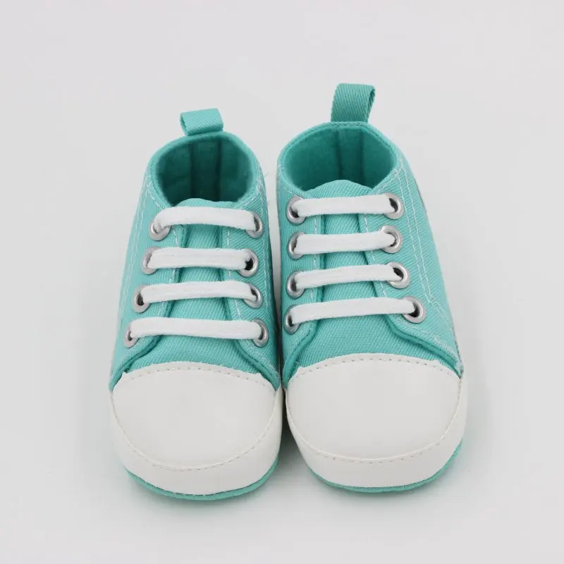 Парусиновые спортивные кроссовки для новорожденных мальчиков и девочек обувь для малышей Мягкая Детская подошва противоскользящая детская обувь