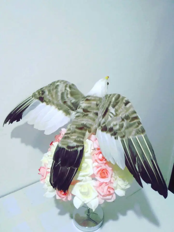 Большой 40x60 см красочные перья чайки модель пены и перья распространения крылья птицы Опора ремесло, украшения сада s1307