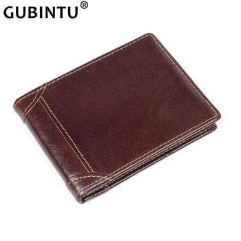 

GUBINTU Vintage Genuine Leather Driving License Leather Bag Quality Certificate Card Case Oil Wax Skin Drivers License Wallet