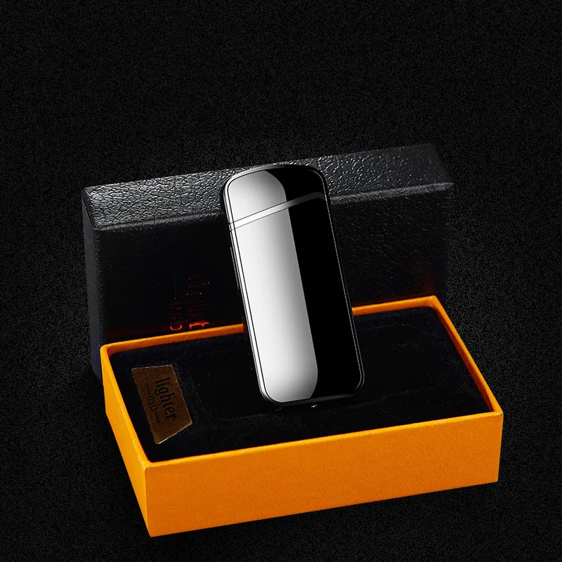 Плазменная USB зажигалка с двойной дугой Индукционная Зажигалка для сигарет