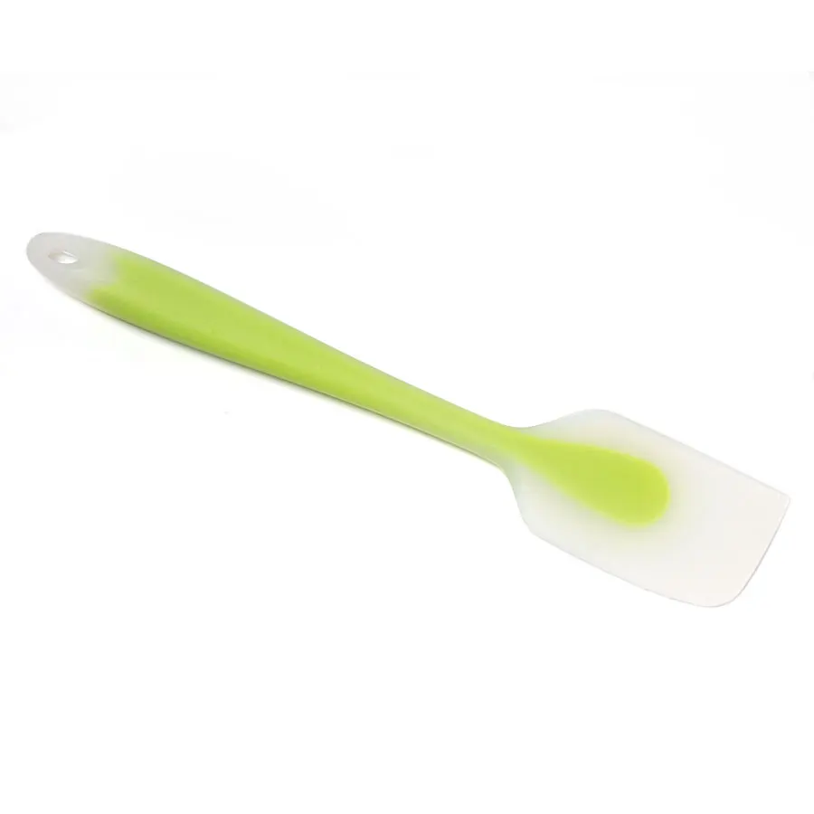 Пищевые Инструменты для выпечки лопатка для торта силиконовая лопатка для выпечки кондитерских изделий Миксер с лопаткой тесто масло мороженое совок 6 цветов - Цвет: Зеленый