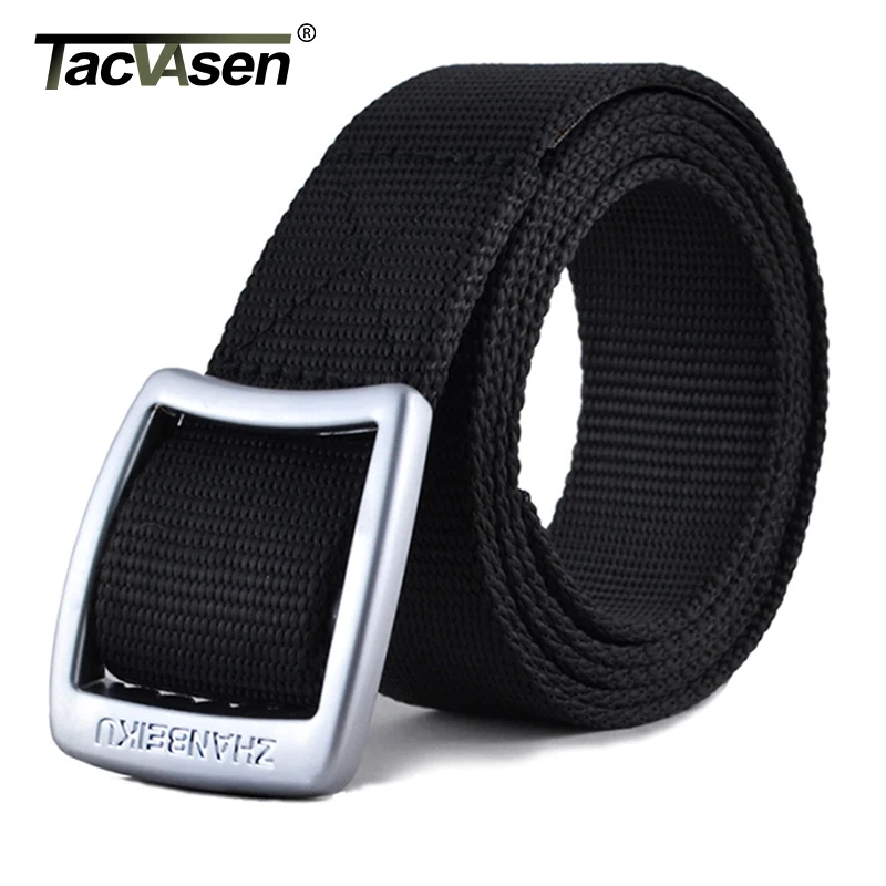 

TACVASEN Army Canvas Belts Men Tactical Military Equipment Designer Belt Homme Black Tactical Belt High Quality Strap