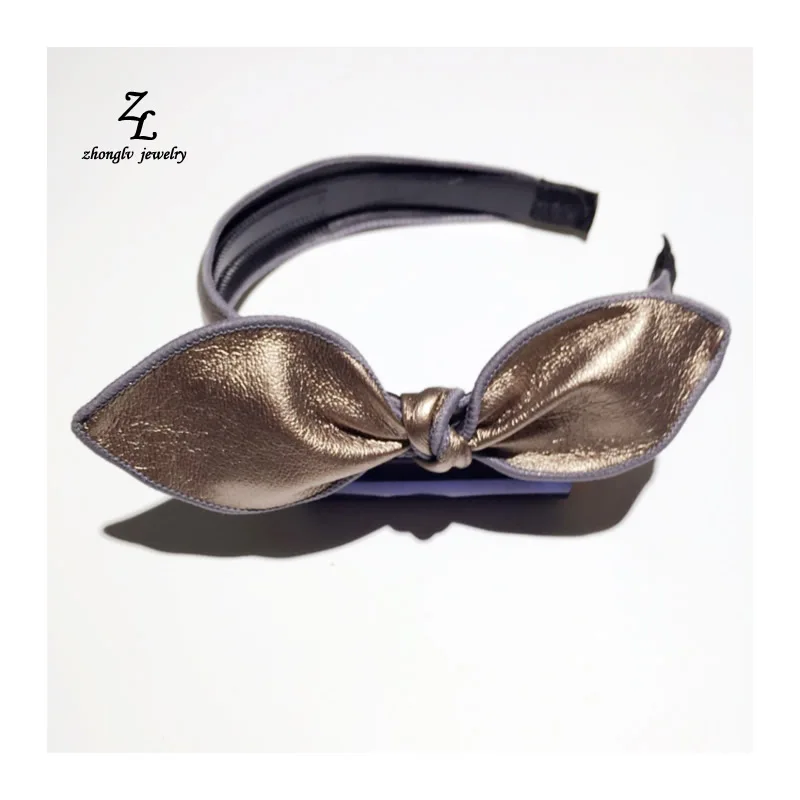 Корея Ткань Банни ленты для волос уши кролика hairband bowknot Цветок Корона Банданы