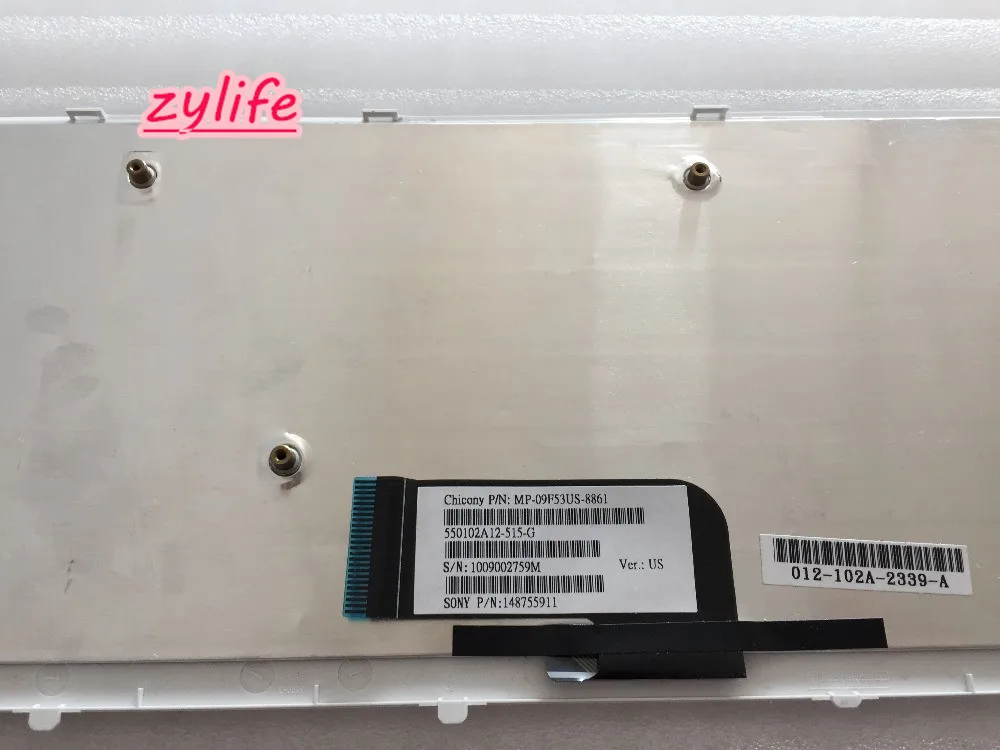 Оригинальная Новинка для Sony 148755911 9j. N0q82.b01 клавиатура белая США с белой рамкой |