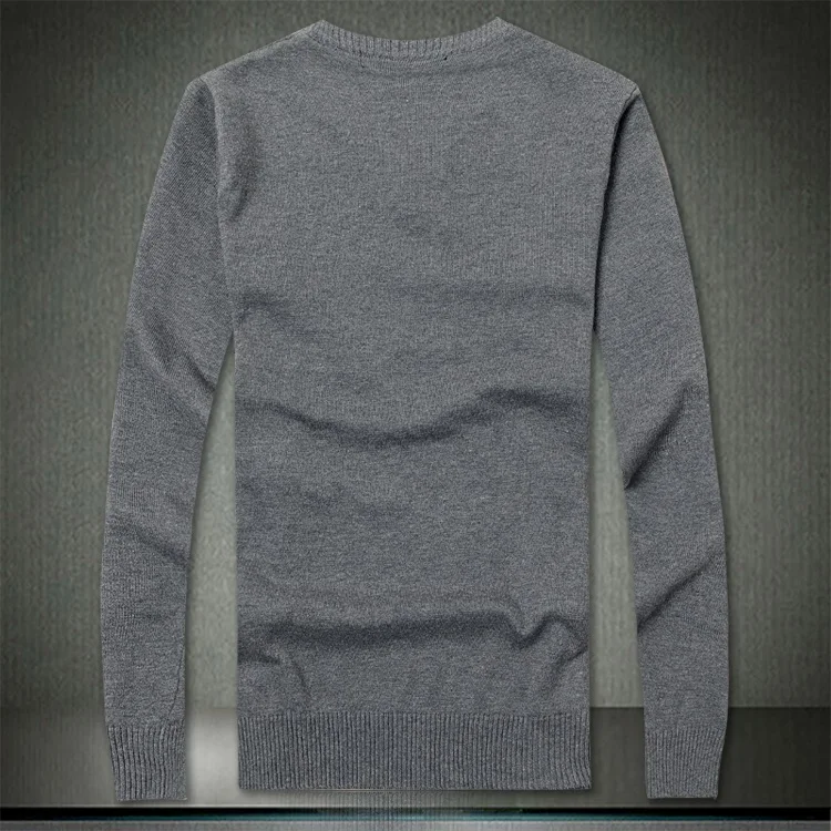 Новое поступление, мужские полосатые трикотажные изделия из хлопка с длинными рукавами, свитер, модный и популярный мужской пуловер, бренд