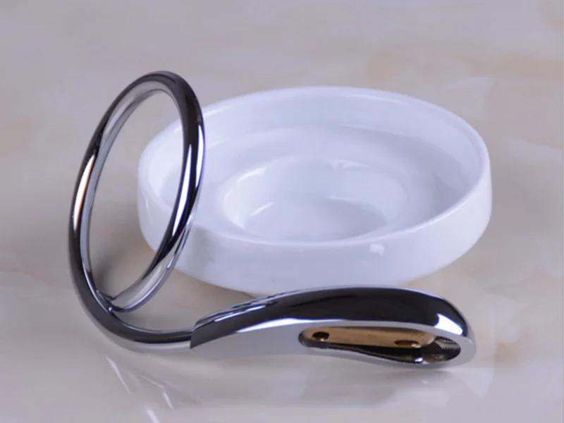 chrome Soap dish wall mounted brass e