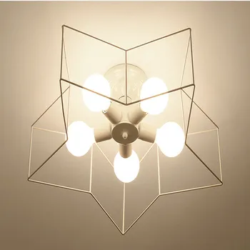 

Modern Creative Ceiling Light Livingroom Bar Passage Bedroom Restaurant Cafe Five-pointed Star Decoration Lamp Free Shipping