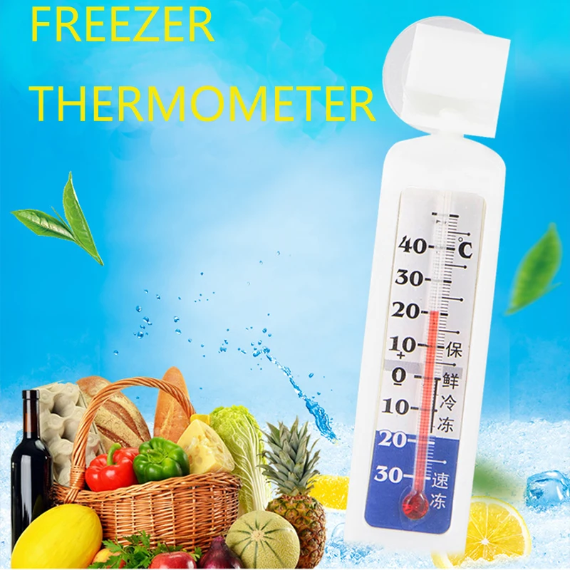 

Wholesale 90cm Home Refrigerator Thermometer With Strong Suction Supermarket Freezer Fridge Temperature Detector Birthday Gift