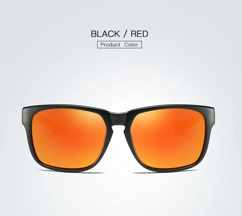 NYWOOH ретро солнцезащитные очки, поляризационные, мужские, для вождения, солнцезащитные очки, женские, классические, для вождения, защитные очки, UV400 - Цвет линз: Красный