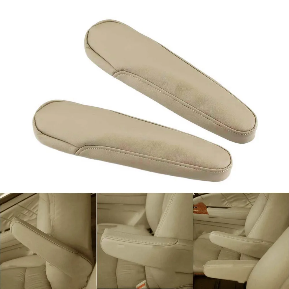 TAIHONGYU Pair Seat Armrest Covers Leather Beige Pair for Honda Odyssey