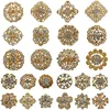 WEIMANJINGDIAN Brand Factory Direct Sale Lots of 24 PCS Mixed Flower Brooches Set for DIY Wedding Bouquets Accessories Pins ► Photo 2/6