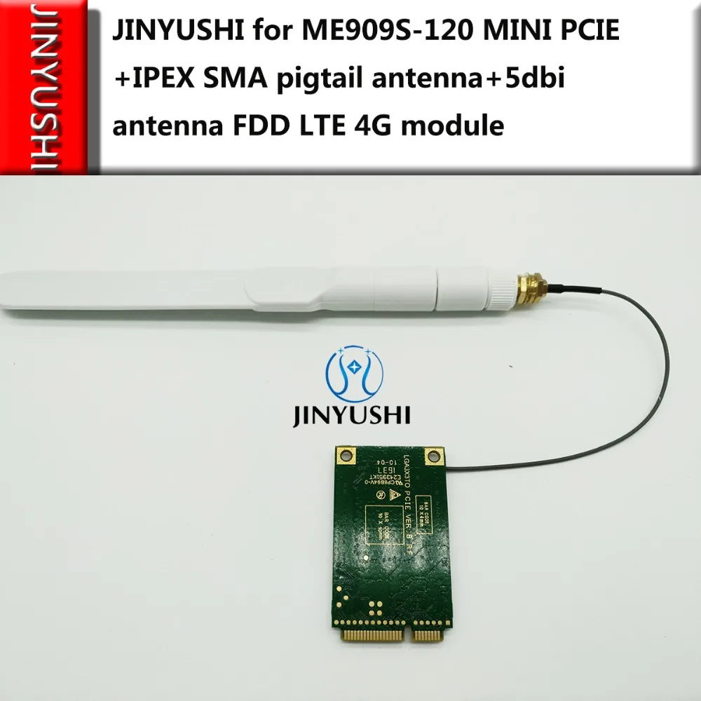 Jinyushi для ME909S-120 MINI PCIE+ IPEX SMA Пигтейл/провод для антенны+ 5dbi антенна 4G FDD LTE 4G WCDMA GSM поддержка gps модуль