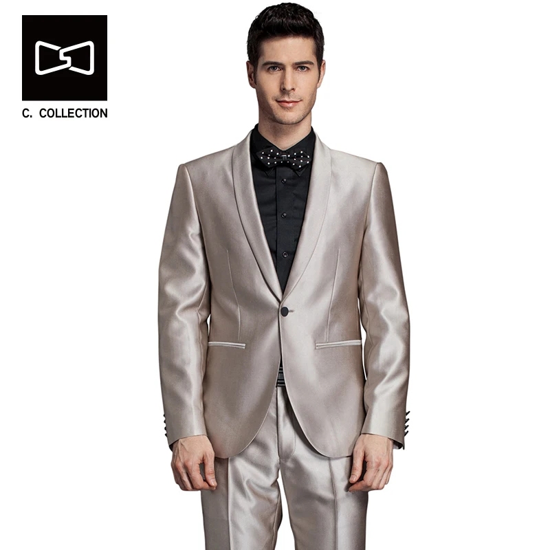 Buy Tailor made Shawl Collar Suit Men Wedding Suit