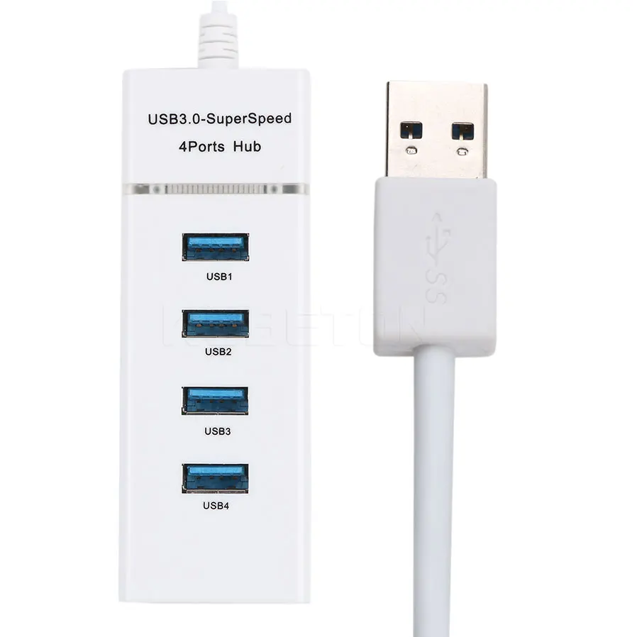 Kebidu 30 см 4 порта микро usb-хаб 3,0 USB высокоскоростной разветвитель 5 Гбит/с USB 3,0 концентратор USB 1,1/2,0 для планшета, ноутбука, ноутбука