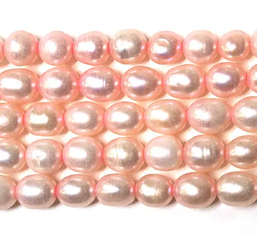 

Hot sell ->@@ N640 5strand Pink Freshwater Pearl Rice Beads 5mm 15" -Top quality free shipping