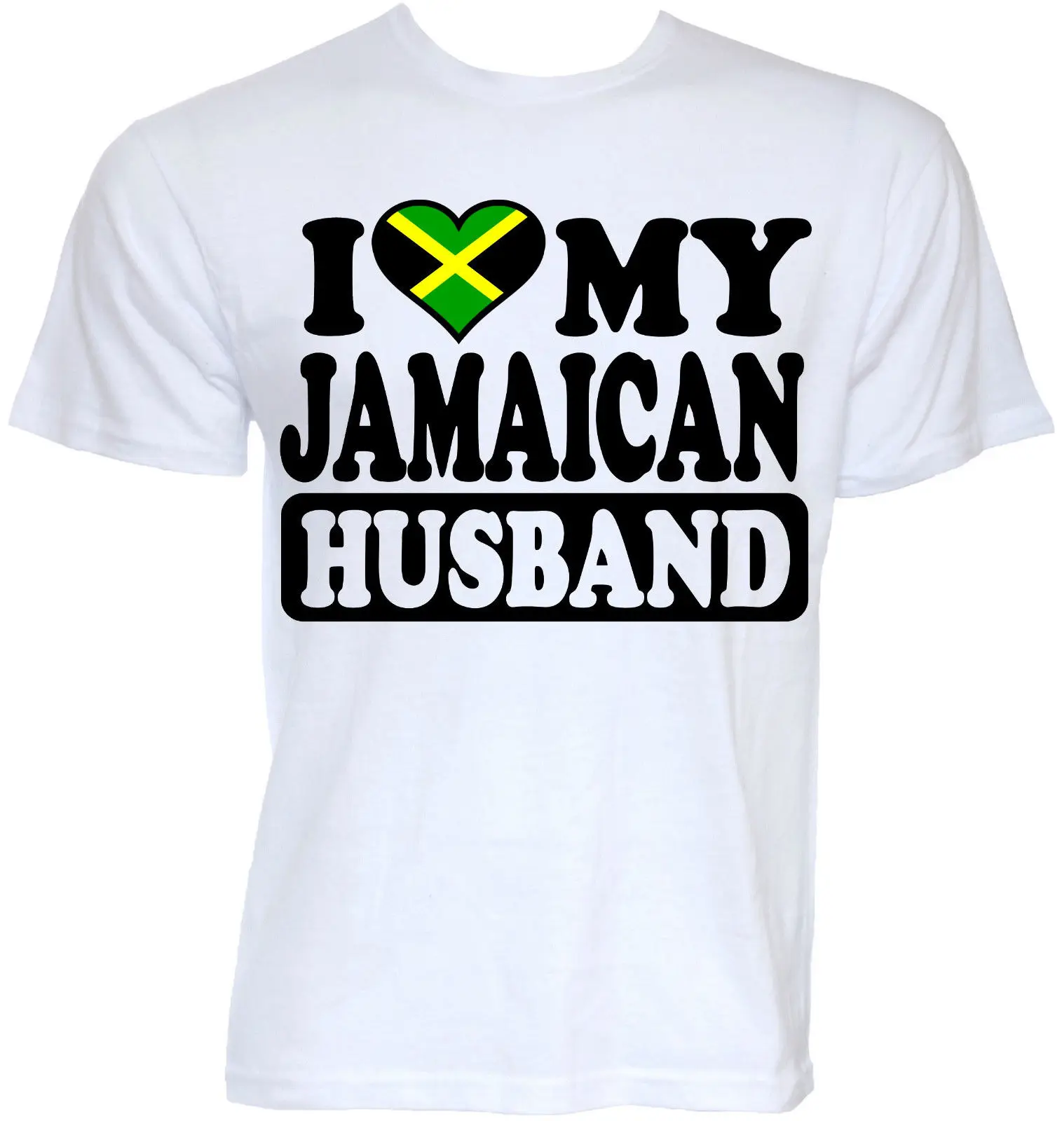 Mens Funny Cool Novelty Jamaican Husband Jamaica Flag Joke Slogan Ts
