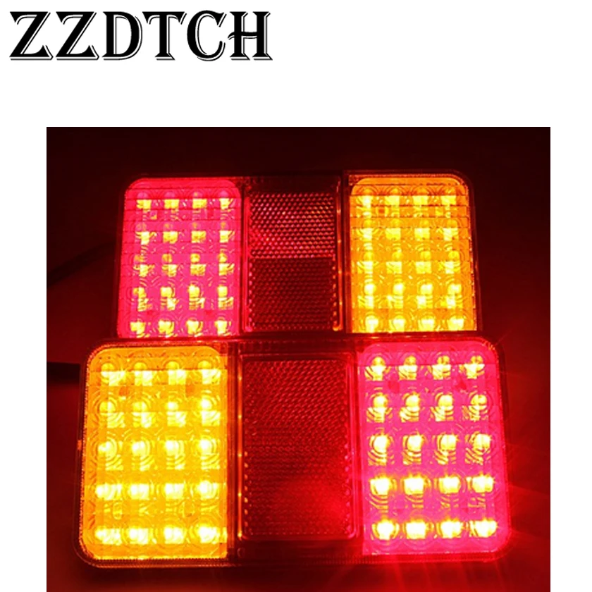 ZZDTCH 2 шт. 12 в 40 светодиодный габаритный сигнал для грузовых автомобилей, используемых для BENZ VOLVO SCANIA MAN RENAULT IVECO тормозной фонарь для грузовика задние фонари