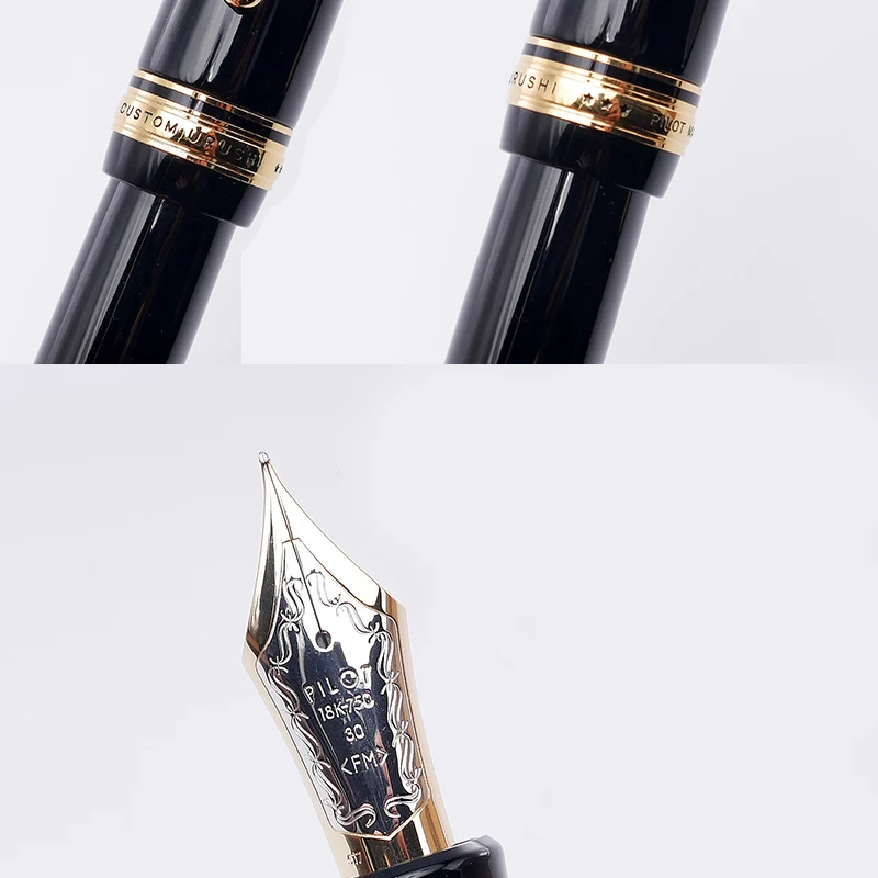 Pilot CUSTOM URUSHI big penholder 30th 18K Золотая перьевая ручка