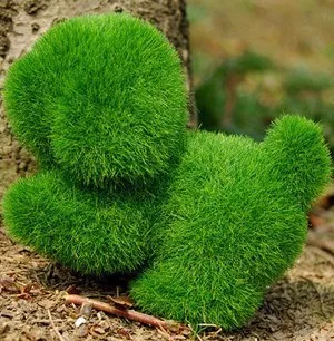 Цветочные горшки кашпо искусственная трава место украшают милые снимают усталость поддельные травы предметы мебели искусственная трава t4 - Цвет: dog