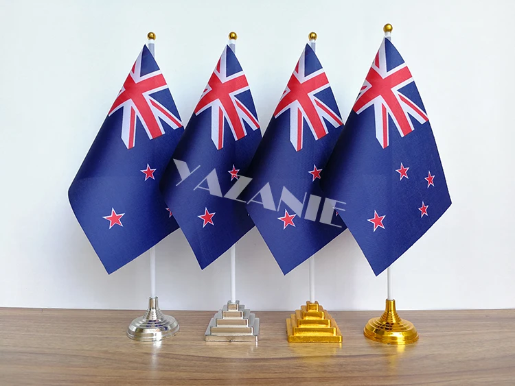YAZANIE 14*21 см 4 шт. новый Zealand настольный флаг американский Северная Корея для