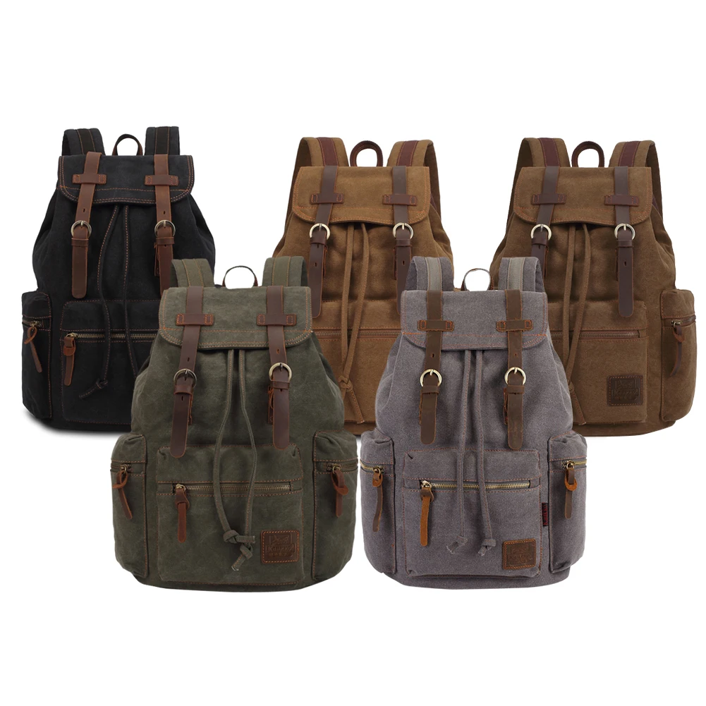 

New fashion Large Capacity Men's backpack vintage canvas backpack men's travel bags large capacity backpack bag