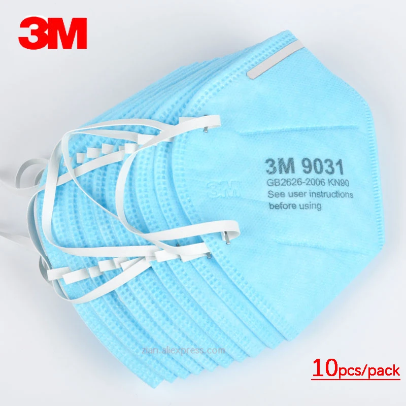 

10-50pcs 3M 9031 Dust Mask Industrial Respirator Anti-PM2.5 Anti-fog Workshop Working Breathable Anti-particle Mask KN90