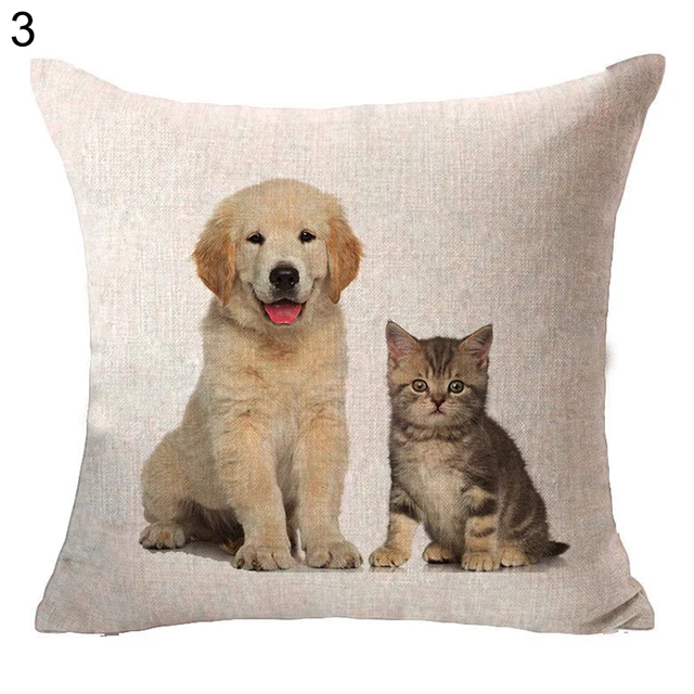 45x45cm New Dog Design Pillowcases Printed Throw Pillow Case Cushion