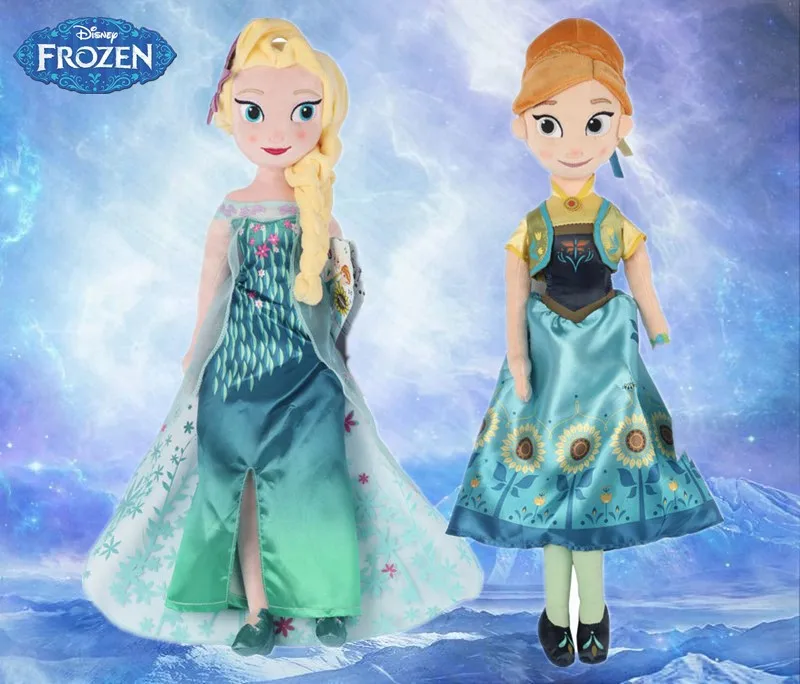 Disney Frozen Fever 40 см-50 см Снежная королева принцесса Анна Кукла Эльза игрушки мягкие плюшевые детские игрушки подарок