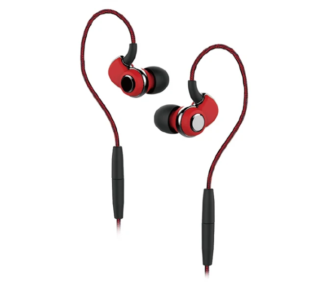 Новинка SoundMAGIC ST80 Bluetooth спортивные наушники гарнитуры с пультом дистанционного управления проводной или беспроводной съемный уха кабель Водонепроницаемый дизайн - Цвет: Красный