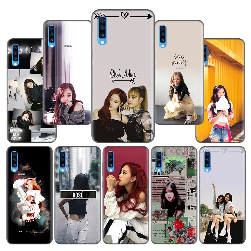 

BLACKPINK ROSE Kpop Pattern Silicone Case Coque for Samsung Galaxy A10 A20 A30 A40 A50 A60 A70 A80 A20e A6 A8 A7 A9 Plus 2018