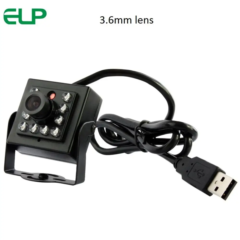 3.6mm lens ELP USB2.0 модуль камеры 5MP 1/2. " Aptina MI5100 CMOS датчик ночного видения Мини ИК USB видеокамера с поддержкой UVC OTG - Цвет: 3.6mm lens