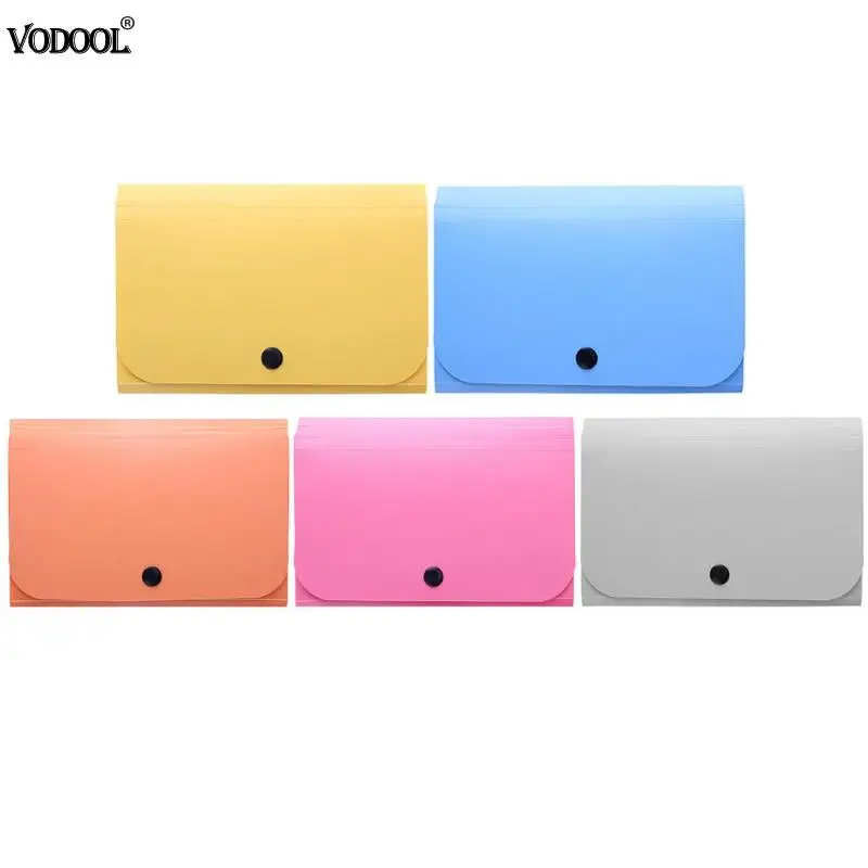

A6 File Document Holder PP Ticket Pack Folder Storage Box Pouch Binder Package Office Filing Organizer Office School Supplies