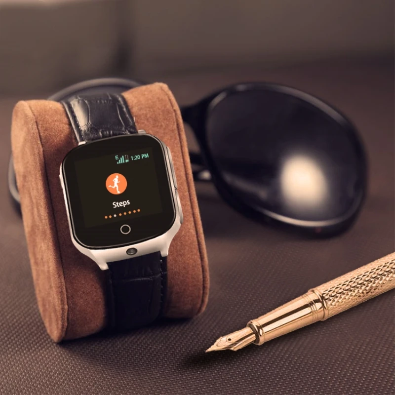 Elderly Tracker smart watch 3G GPS LBS WIFI positioning SOS call Camera Bluetooth Steps counting children smart clock A19