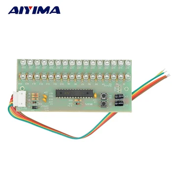 

MCU Adjustable Display Pattern LED VU Meter Level Indicator 16 LED Dual Channel