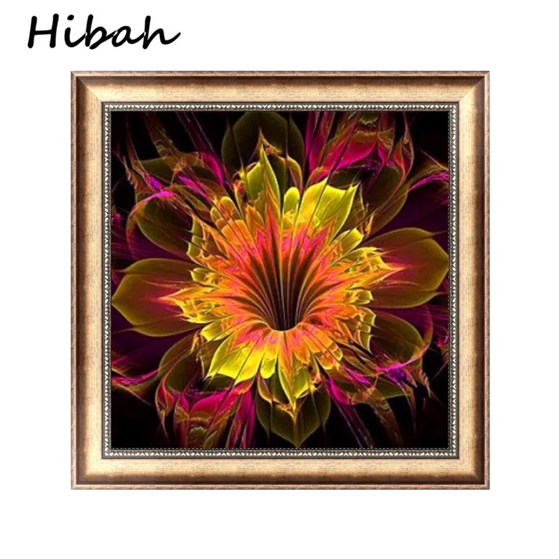 

Embroidery 5D DIY Diamond Embroidery Magic Flower Diamond Cross Embroidery Round Rhinestone Mosaic Decoration Gift