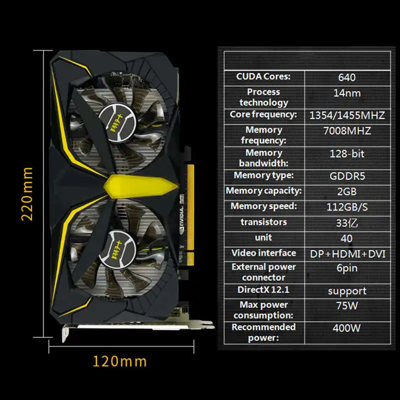 Asl видеокарта Geforce Gtx1050 Warhawk 2Gb 128 bit Gddr5 Nvidia 7008Mhz 1354-1455Mhz Pci Express 3,0 карта для игр/Eth