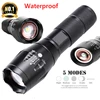 Tatique militaire Linterna lampes de poche Led 5 Modes XML T6 lampe de poche auto-défense EDC Zoom X800 torche pour le Camping par 18650 AAA ► Photo 1/6
