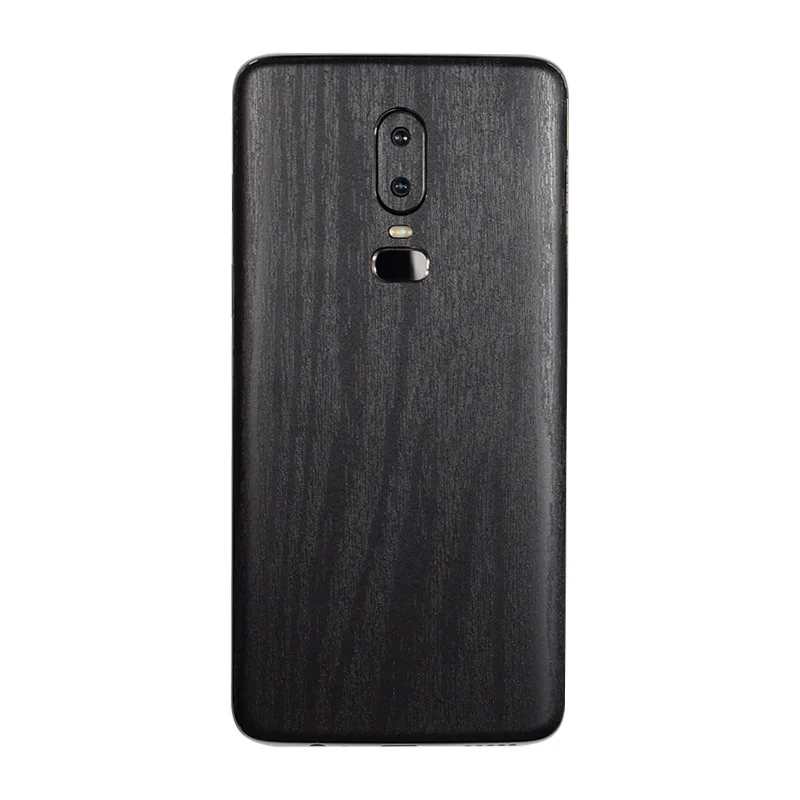 

Black Wood Grain Back Film For ONEPLUS 6 Mobile Phone One Plus 6 Matte Decorative Protector Oneplus6 Back Stickers AE Saver SHIP