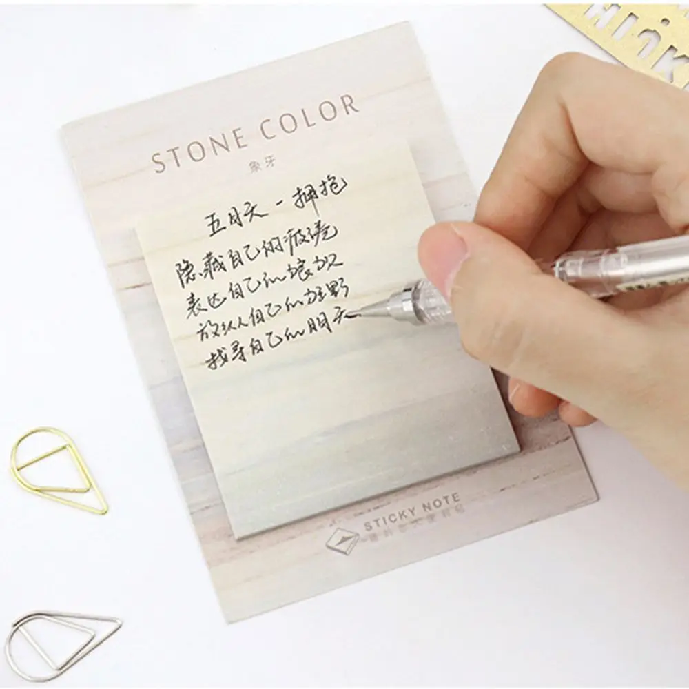 1 шт. креативный японский мраморный камень цвет липкий блокнот наклейка для офисного планировщика бумажные канцелярские принадлежности Школьные принадлежности