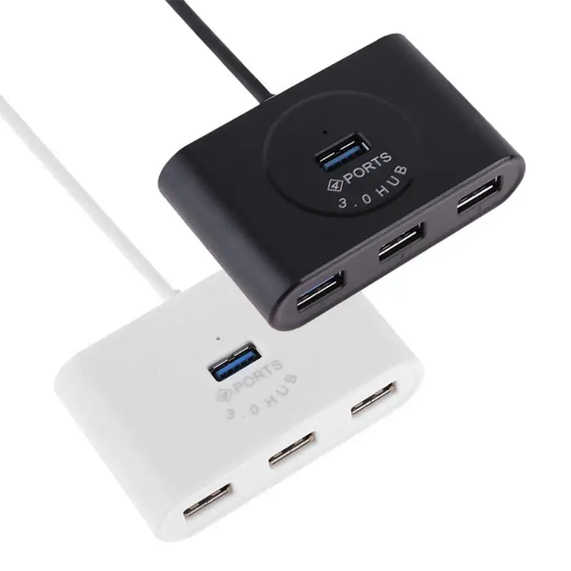 Высокоскоростной 5 Гбит/с 4 портами USB 3,0 концентратор переходник разветвитель конвертер для ноутбука