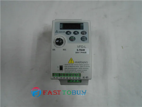 Delta Инвертор VFD частотно регулируемый привод VFD007L21A 1 фаза 220 В 0 75 кВт 1HP ~ 400 Гц резка