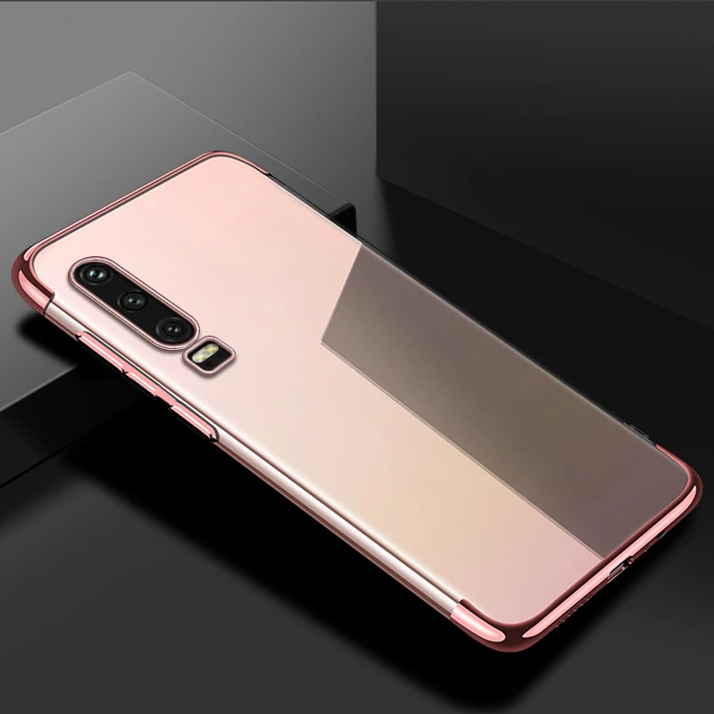 Rose Мягкий силиконовый чехол для Huawei P30 P20 Lite P Smart Y7 Pro TPU чехол для телефона Huawei Honor View 20 V20 V10 8A 7C RU 7A Pro - Цвет: Rose