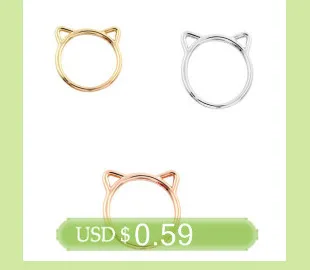 yiustar Simple Deer Antler ring women Animal women finger rings party gift