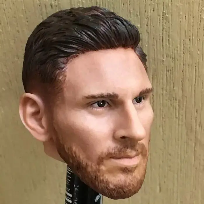 Изготовленные на заказ 1/6 весы Lionel Messi Head Sculpt Барселона футбольная для 12 "HotToys PHICEN Мужская фигурка