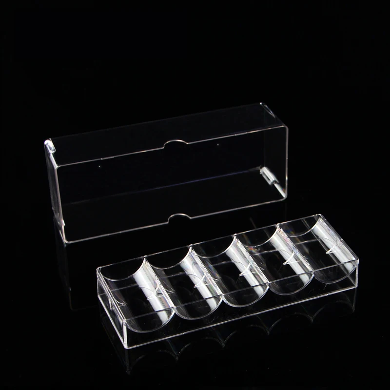 High Quality Texas Poker Chips 100Pcs Box Transparent Acrylic Portable Game Chip Box Baccarat Box Tray Casin Board game qenueson High Quality Texas Poker Chips 100Pcs Box Transparent Acrylic Portable Game Chip Box Baccarat Box Tray Casin Board game qenueson