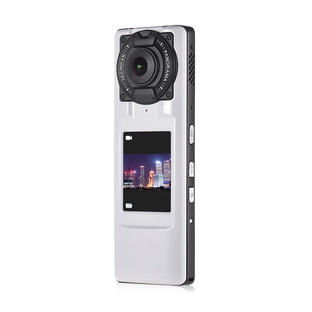 Andoer 360 Degree Video Camera 4K Ultra HD WiFi VR Camera Handheld Panoramic Video Camera with Dual Lens 2.0inch LCD Display