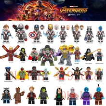 Loki Marvel Мстители эндмейд Бесконечность война Супер Герои танос паук Железный человек Доктор Стрэндж модель строительные блоки игрушки Фигурки