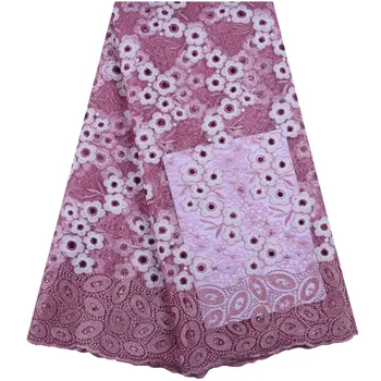 

African Lace Fabric 2019 High Quality Nigerian Lace Fabric French Lace Fabric High Quality Tulle Net Blue Lace Fabric Y1555