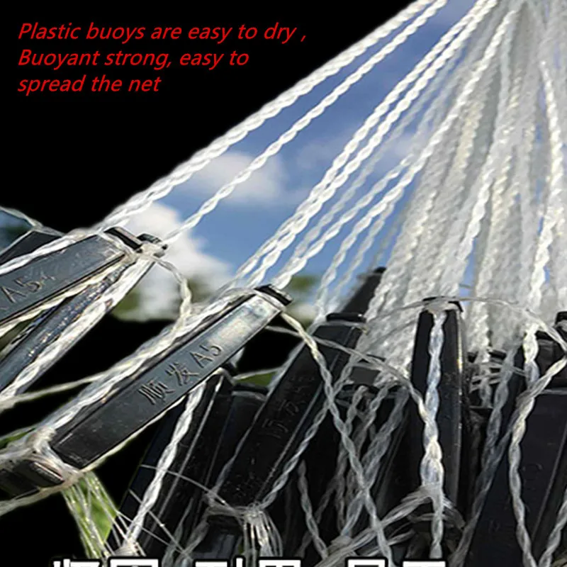 fishing network H2m*L100m 3layer 2cm-6cm mesh fish trap rede de pesca sink nylon fishing net gill net fishing accessorl armadilh